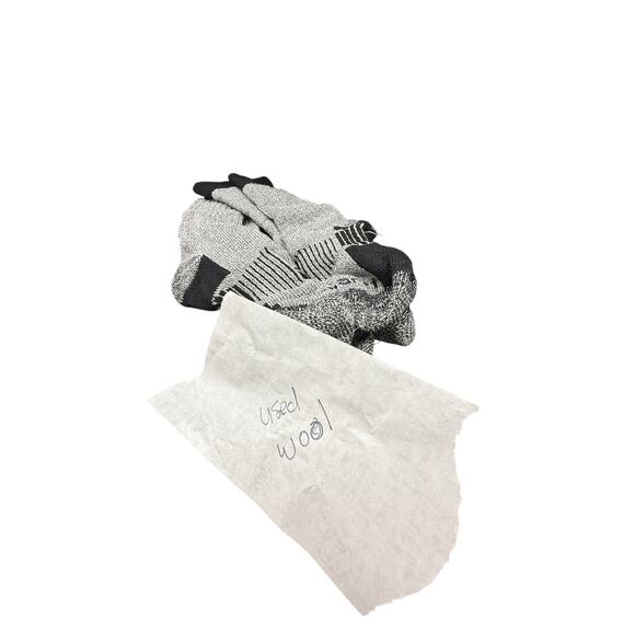 🧦 Carhartt Gray Black Work Crew Socks 2 Pair Lot Boot Hiking Durable Cushion - Picture 3 of 6